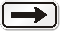 Arrow Sign Sign Black On White